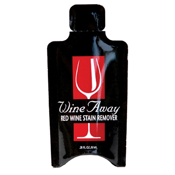 Red wine stain remover 0.28 oz. promotional packet. Blank.... from ASI 55450 Franmara Inc