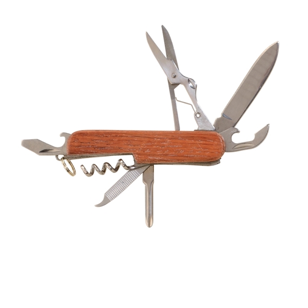 Multi-function pocket knife with scissors, a corkscrew, two screwdrivers, a regular... from ASI 57655 STOPNGO Line