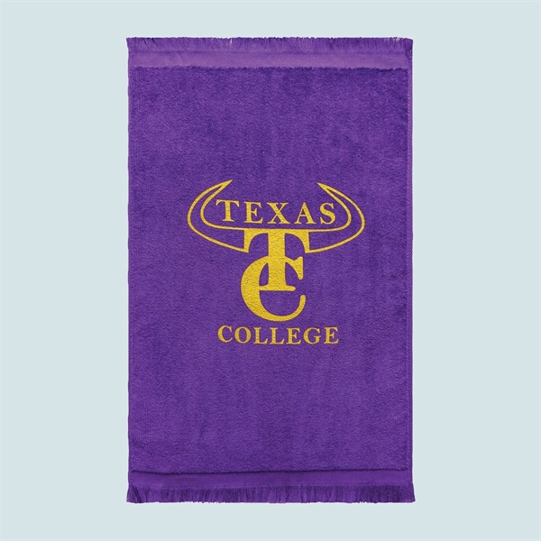 11" x 18" premium fringed velour sports towel.... from ASI 90913 Terry Town