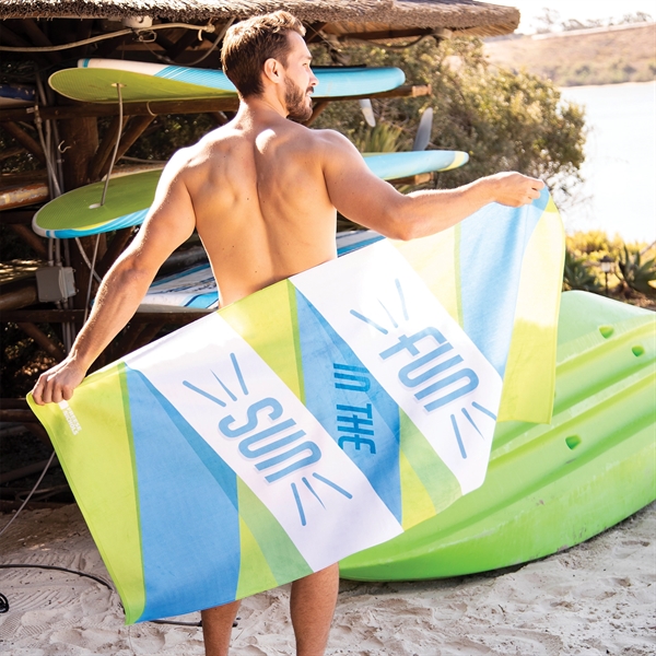 28" x 56" microfiber terry beach towel.... from ASI 90913 Terry Town