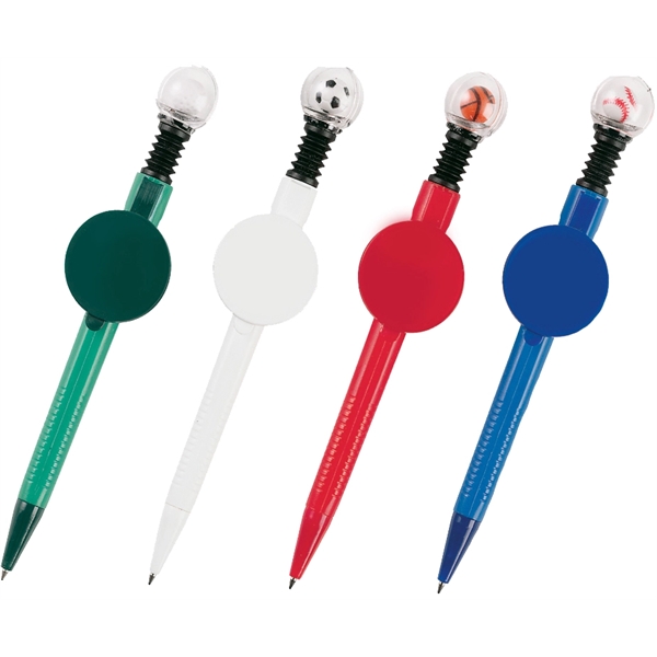 Delightful Sports Ball Ballpoint Pen - Soccer, basketball, baseball, golf... from ASI 45100 Chulani Promotional Products, Inc / Competitive Edge Innovations/Chulani