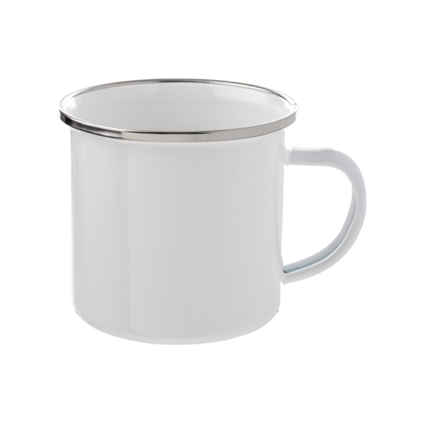 12 oz. mug made of enamel-coated steel with a handle.... from ASI 57655 STOPNGO Line