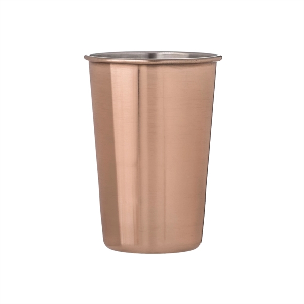 16 oz. copper plated stainless steel pint glass.... from ASI 57655 STOPNGO Line