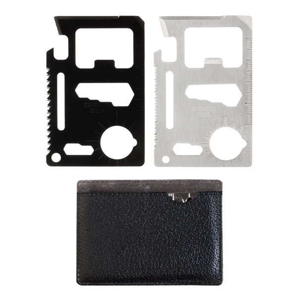 Credit card size multi tool made of stainless steel packed with... from ASI 57655 STOPNGO Line