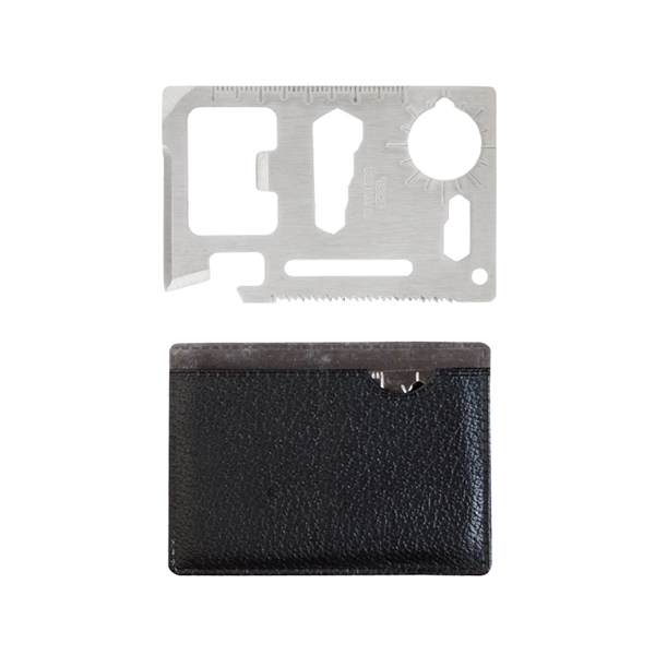 Credit card size multi tool made of stainless steel packed with... from ASI 57655 STOPNGO Line