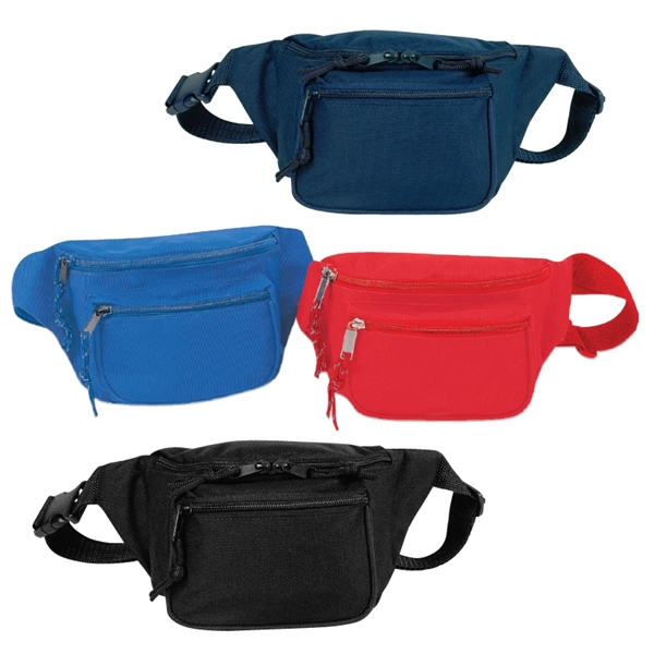 Fanny pack made of 600 denier polyester with three zippered compartments,... from ASI 57655 STOPNGO Line