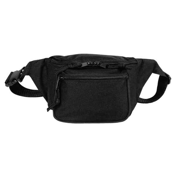 Fanny pack made of 600 denier polyester with three zippered compartments,... from ASI 57655 STOPNGO Line