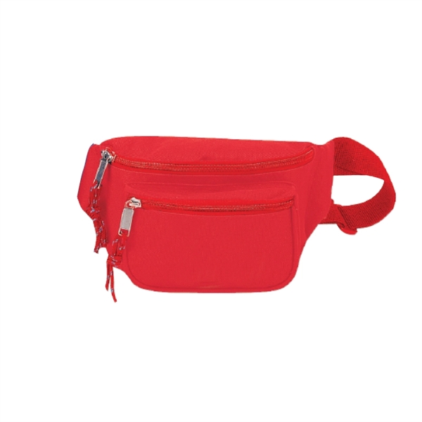 Fanny pack made of 600 denier polyester with three zippered compartments,... from ASI 57655 STOPNGO Line