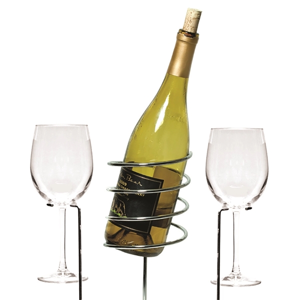 Wine picnic set with bottle holder stake and 2 wine glass... from ASI 55450 Franmara Inc