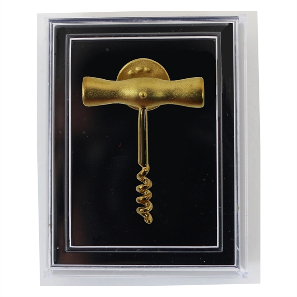 1 3/8" x 1" T-shaped corkscrew lapel pin with butterfly clutch... from ASI 55450 Franmara Inc