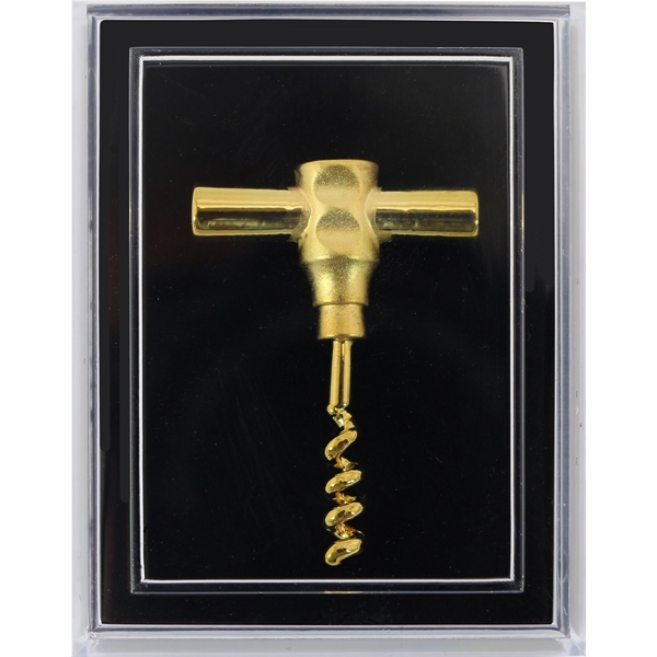 Miniature 1 3/8" x 1" electroplated pocket corkscrew lapel pin with... from ASI 55450 Franmara Inc