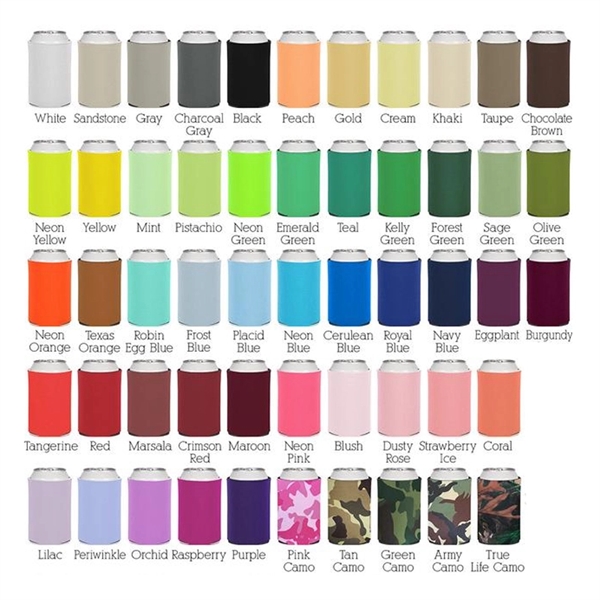 Collapsible foam can cooler, 16 oz, heat transfer imprint, and free... from ASI 37218 Athena Promo (tm)