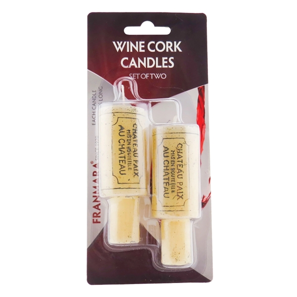 Wine Cork Candles, Two on a Card. Blank.... from ASI 55450 Franmara Inc