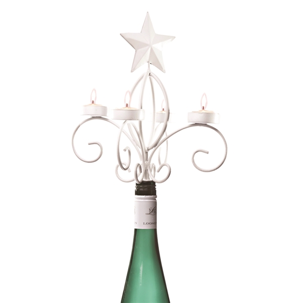 White Star Wine Bottle Candelabra... from ASI 55450 Franmara Inc