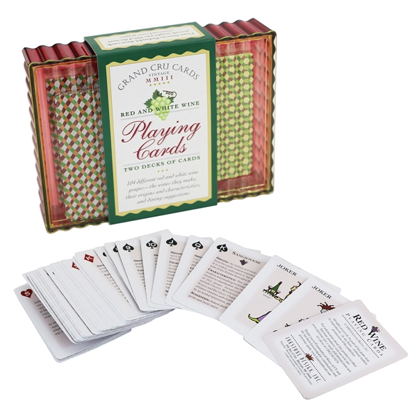Red and White wine playing cards gift set also doubles as... from ASI 55450 Franmara Inc