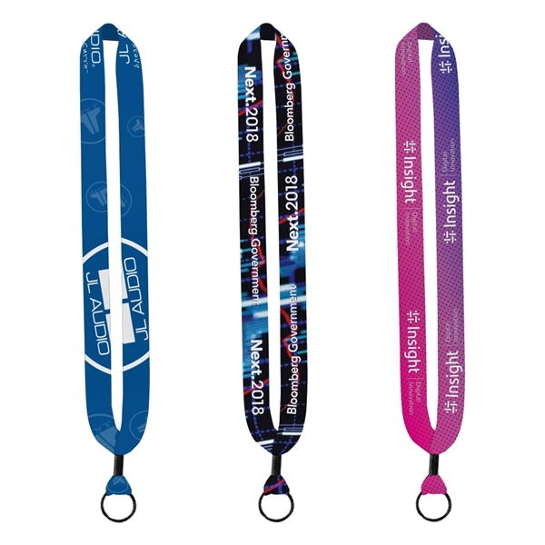 1" x 16" polyester dye sublimated lanyard with metal crimp and... from ASI 88060 Snugz/USA Inc / SnugZ USA®