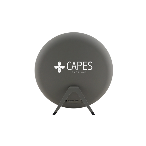 Bluetooth speaker with a detachable desk stand and a 37" leatherette... from ASI 61125 Hit Promotional Products / Hit®