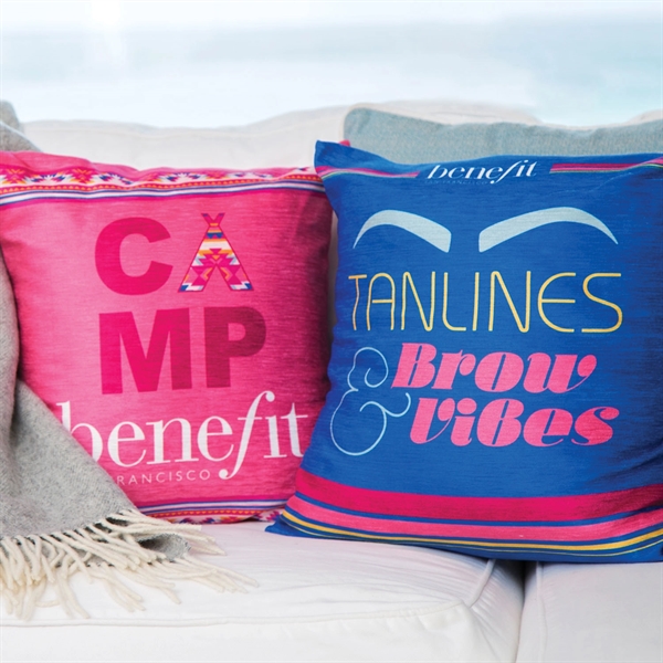 18" x 18" throw pillow in 100% polyester chenille cover.... from ASI 90913 Terry Town