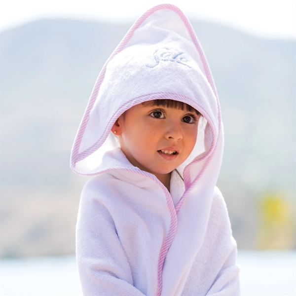 34" x 34" hooded baby towel with contrasting trim.... from ASI 90913 Terry Town