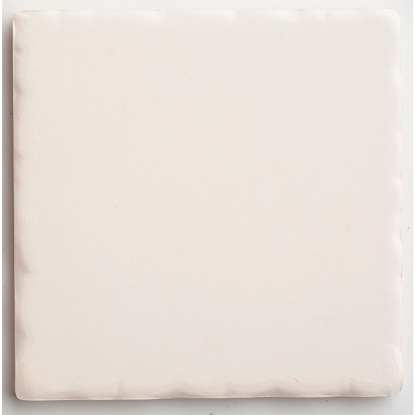 Square 4" tumble-edge absorbent stone drink coasters with cork backing.... from ASI 55450 Franmara Inc