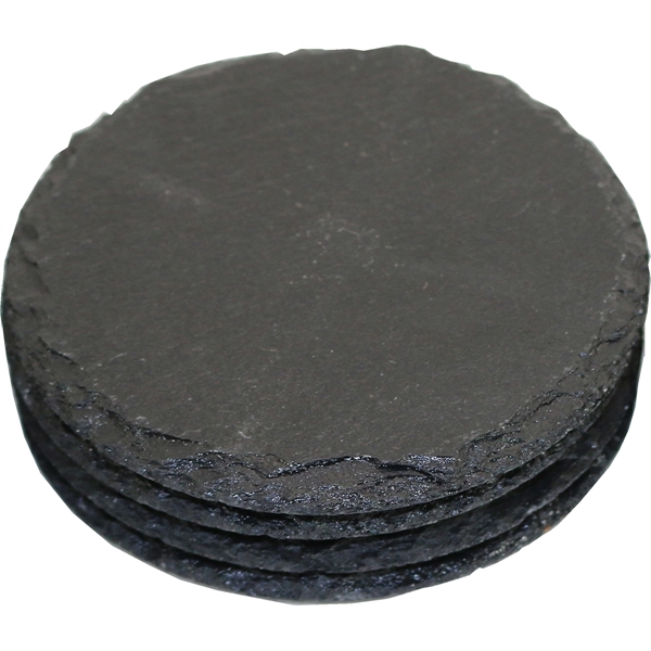 Slate round coaster set of 4... from ASI 55450 Franmara Inc