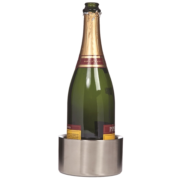 Double wall bottle coaster, stainless steel.... from ASI 55450 Franmara Inc