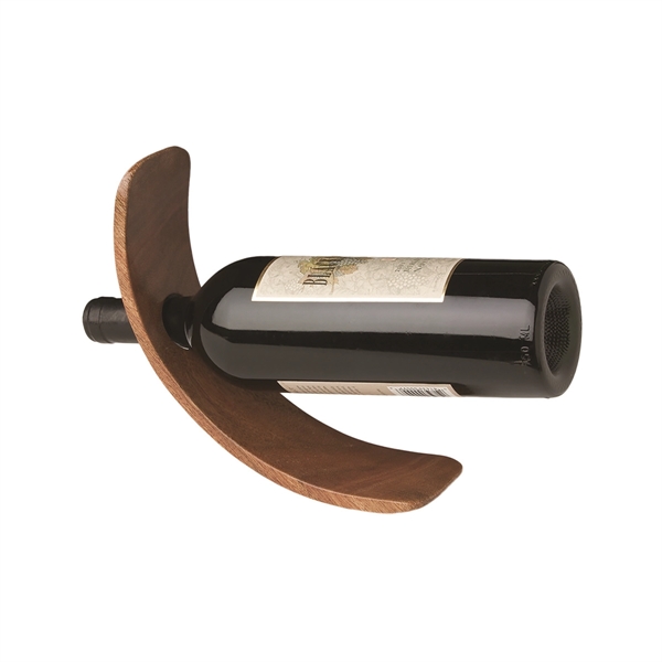 Curved single bottle wood stand.... from ASI 55450 Franmara Inc