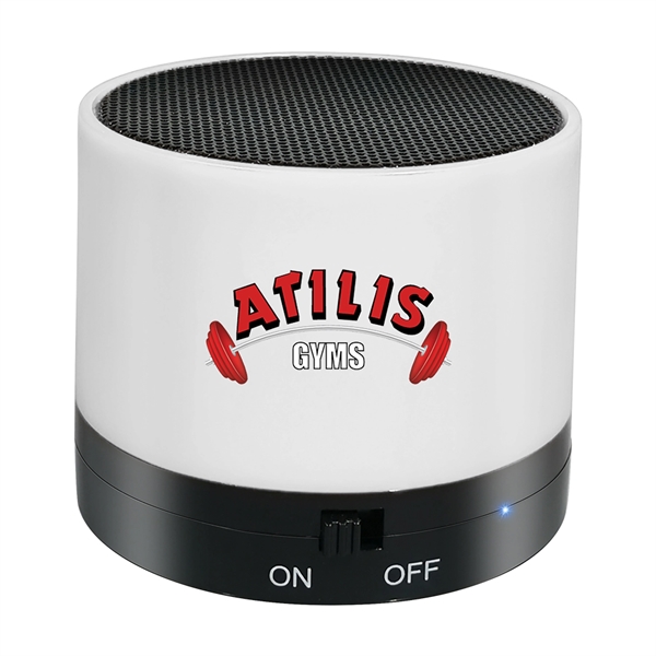 Adams Bluetooth speaker with a two-in-one cable and a standard white... from ASI 90859 Tempo Industries Inc