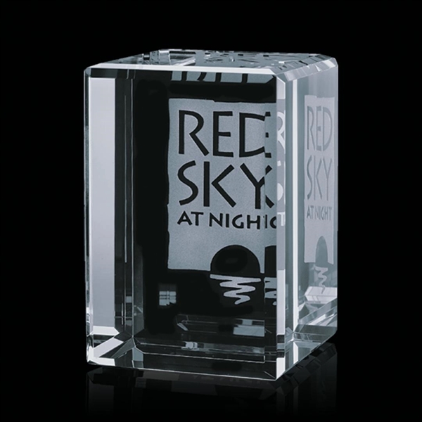 Cube shape optical crystal award.... from ASI 84592 St Regis Group / St Regis