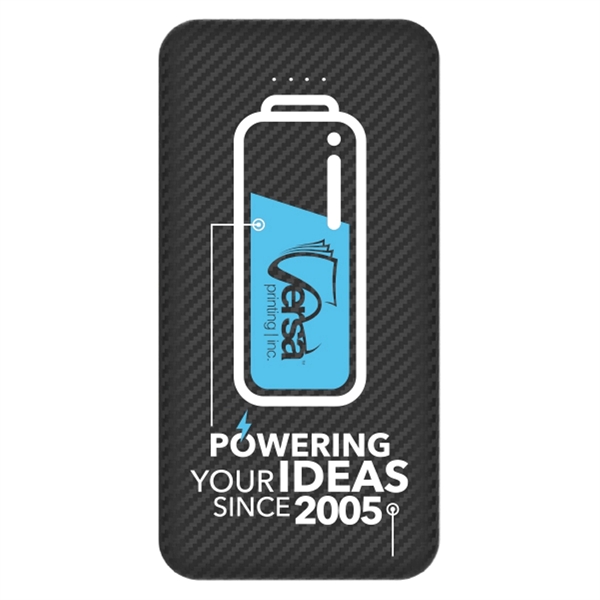 10,000 mAh power bank with a sleek design mimicking carbon fiber.... from ASI 90859 Tempo Industries Inc / Tempoline