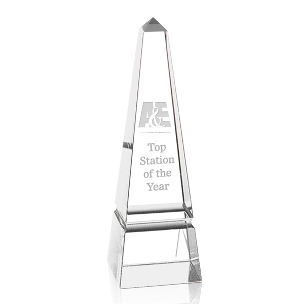 A tapered monolith of pure, sparkling Optical Crystal accented with a... from ASI 84592 St Regis Group / St Regis