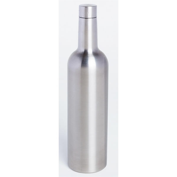 26 oz. Wine Bottle Triple-Wall Flask, Stainless Steel... from ASI 55450 Franmara Inc