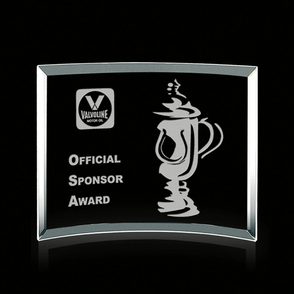 Jade glass curved bevel award.... from ASI 84592 St Regis Group / St Regis