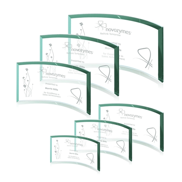 Jade crescent glass award... from ASI 84592 St Regis Group / St Regis