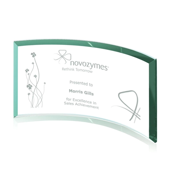 Jade crescent glass award... from ASI 84592 St Regis Group / St Regis