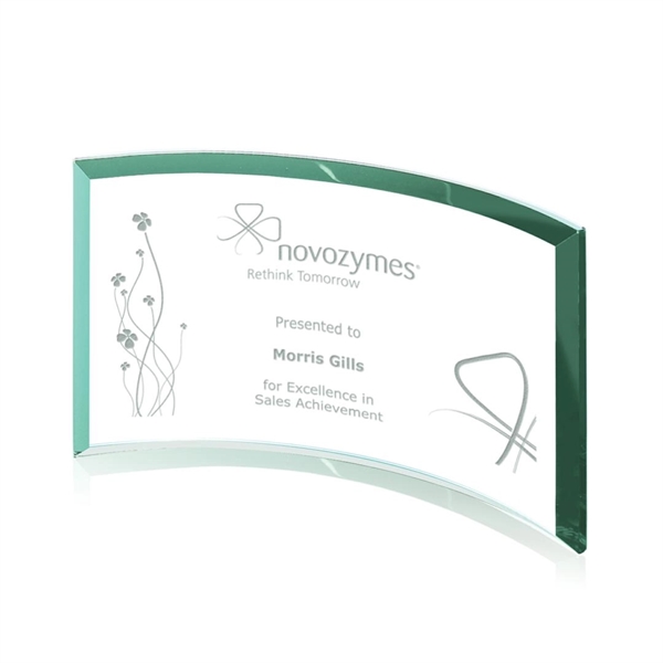 Jade crescent glass award... from ASI 84592 St Regis Group / St Regis