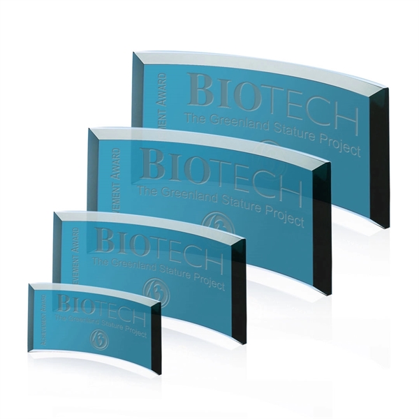 Teal glass award.... from ASI 84592 St Regis Group / St Regis