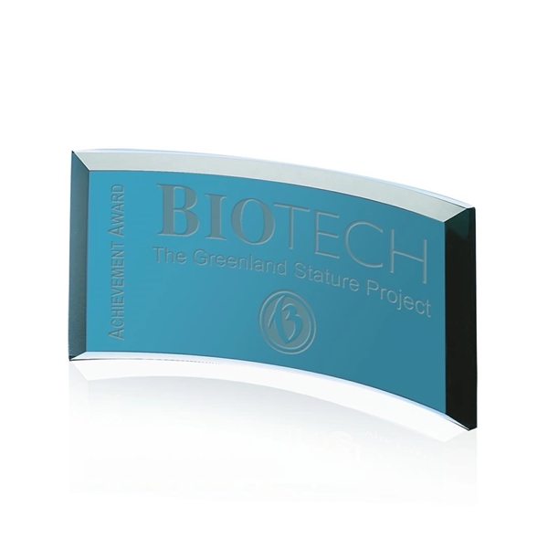 Teal glass award.... from ASI 84592 St Regis Group / St Regis