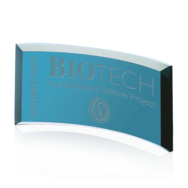 Teal glass award.... from ASI 84592 St Regis Group / St Regis