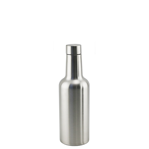 13 oz. Half-Wine Bottle Triple-Wall Flask, Stainless Steel... from ASI 55450 Franmara Inc