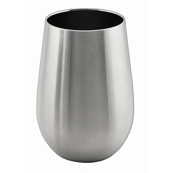 12 oz. triple wall stainless steel stemless wine glass with or... from ASI 55450 Franmara Inc
