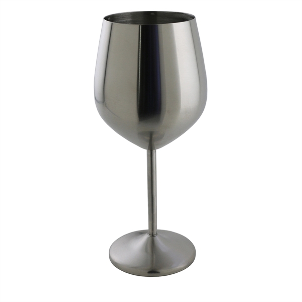 19 oz. brushed stainless steel claret wine glass.... from ASI 55450 Franmara Inc