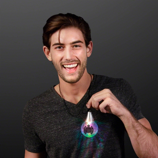 Blank or imprinted. LED Disco Ball Necklace... from ASI 34194 ALightPromos