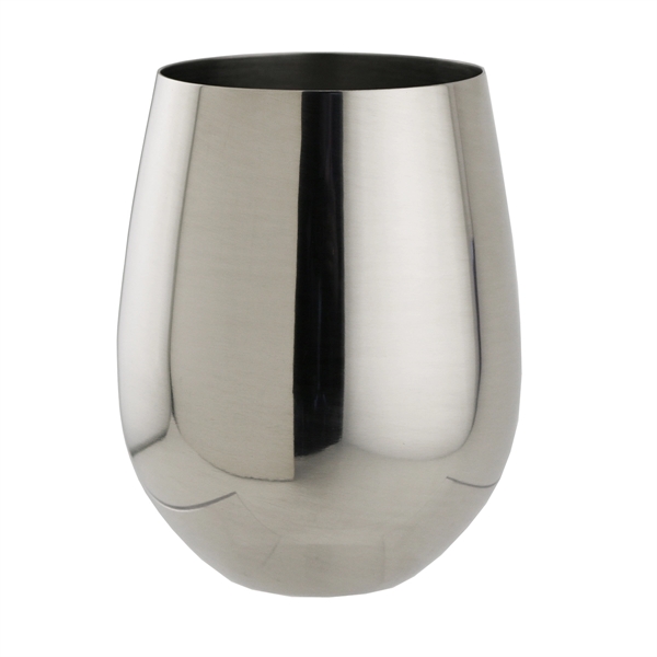 18 oz. polished stainless steel stemless wine glass.... from ASI 55450 Franmara Inc