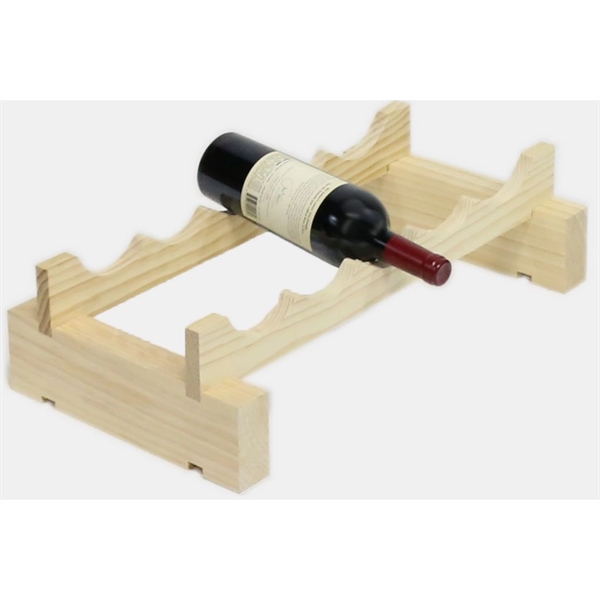 1 layer wine rack made of renewable plantation pine wood, natural.... from ASI 55450 Franmara Inc