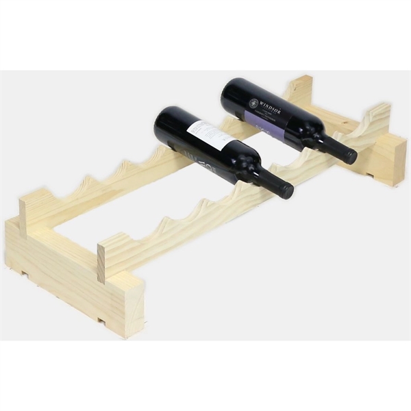 1 layer wine rack made of renewable plantation pine wood, natural.... from ASI 55450 Franmara Inc