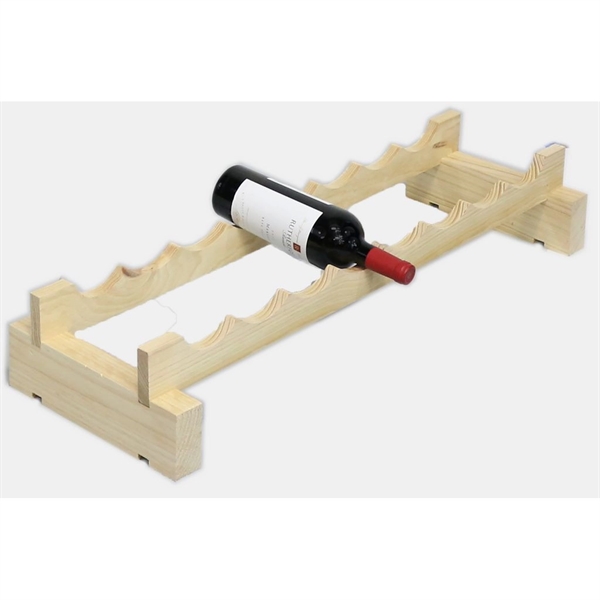 1 layer wine rack made of renewable plantation pine wood, natural.... from ASI 55450 Franmara Inc