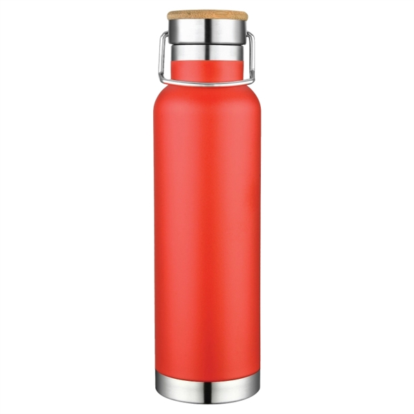 22 oz. insulated stainless steel water bottle with an attached screw-on... from ASI 57655 STOPNGO Line