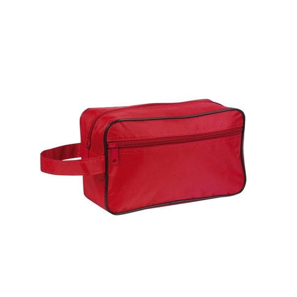 Travel kit with 1" wide handle and zip close outside pocket.... from ASI 41511 Brainchild USA Inc / BrainChild Gift Club