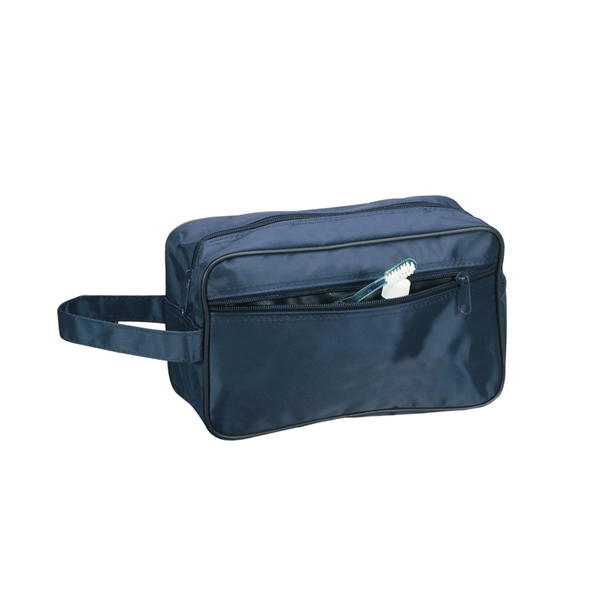 Travel kit with 1" wide handle and zip close outside pocket.... from ASI 41511 Brainchild USA Inc / BrainChild Gift Club